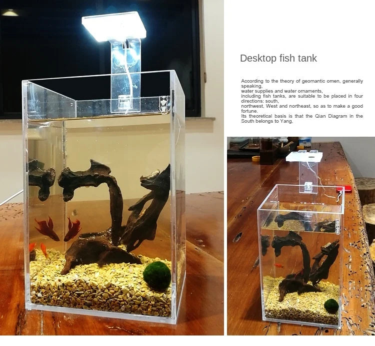 Acuario de acrílico personalizado para peces y tortugas