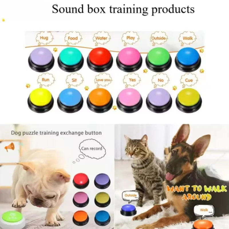 Botones de Comunicación para Mascotas 🐾 – Graba y Reproduce tu Voz para Entrenar a tu Perro o Gato