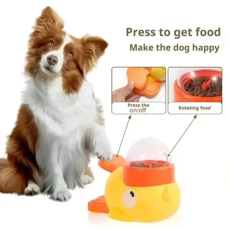 Comedero interactivo para perros | Diseño pato antideslizante